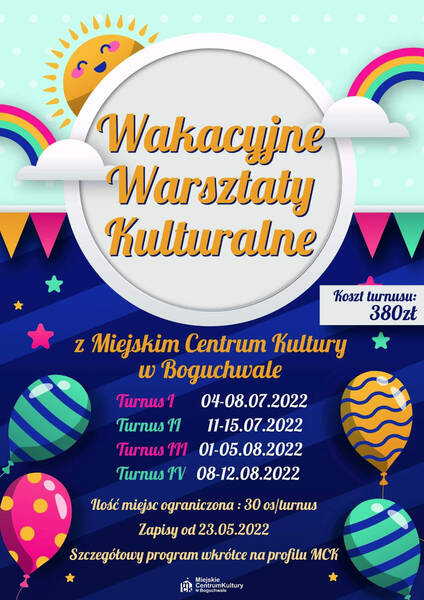 zdjęcie do
													 artykułu Wakacyjne Warsztaty Kulturalne 2022 z MCK w Boguchwale