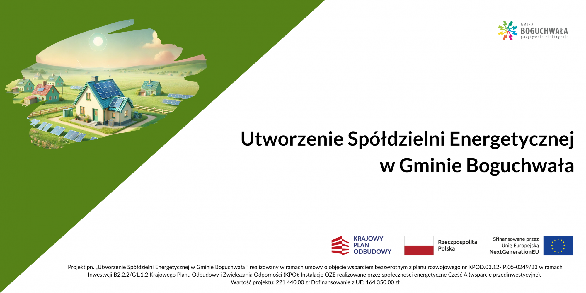 Spotkanie z mieszkańcami Boguchwały w ramach projektu: „Utworzenie Spółdzielni Energetycznej w gminie Boguchwała”