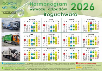 zdjęcie do
													 artykułu Harmonogramy wywozu odpadów 2026 r.
