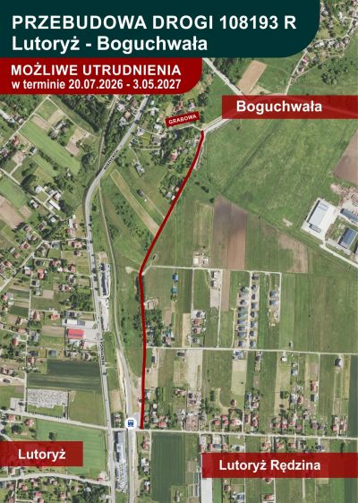 zdjęcie wprowadzające do artykułu: Przebudowa drogi Lutoryż - Boguchwała