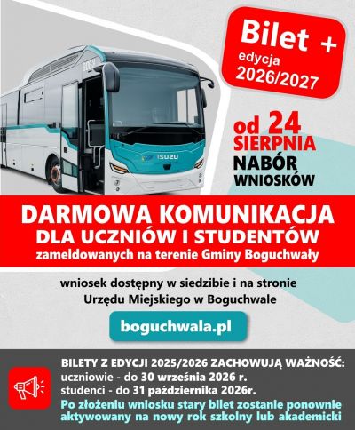 zdjęcie wprowadzające do artykułu: BILET +  nowa edycja na rok 2026/2027