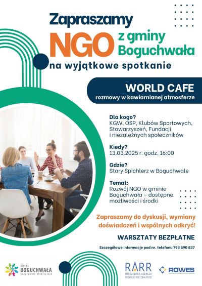 zdjęcie do
													 artykułu Warsztaty NGO w formule World Cafe