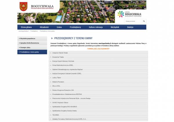 zdjęcie do
													 artykułu Katalog przedsiębiorców z terenu gminy Boguchwała
