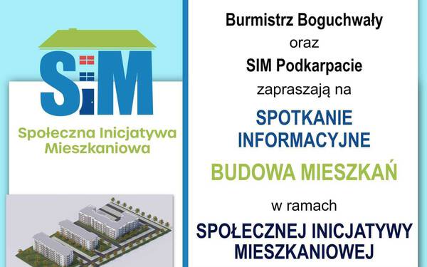 zdjęcie do
													 artykułu Spotkanie informacyjne - budowa mieszkań w ramach SIM