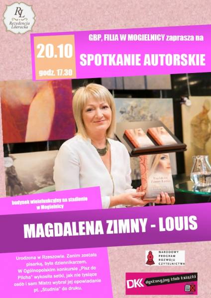 zdjęcie do
													 artykułu Spotkanie autorskie z Magdaleną Zimny-Louis w Mogielnicy
