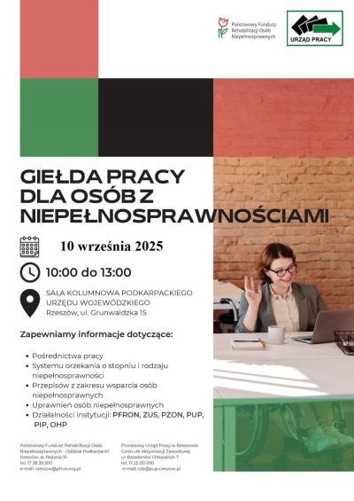 zdjęcie do
													 artykułu Giełda Pracy dla osób z niepełnosprawnościami