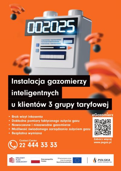zdjęcie do
													 artykułu WYMIANA GAZOMIERZY – INFORMACJA POLSKIEJ SPÓŁKI GAZOWNICTWA